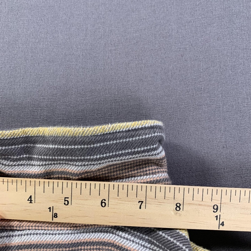 Patagonia Shirt Womens Small Bearfoot Tan Striped Fjord Flannel Outdoors Hiking - Picture 9 of 13